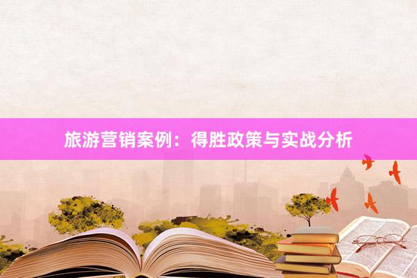 旅游营销案例：得胜政策与实战分析